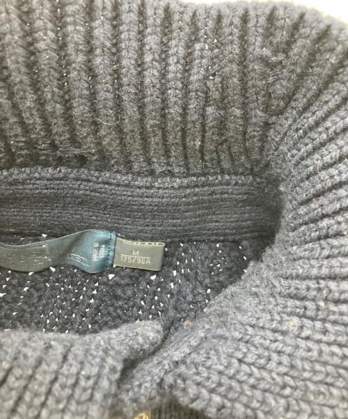 POLO BY RALPH LAUREN（ポロ バイ ラルフローレン）POLO by RALPH LAUREN (ポロ バイ ラルフローレン) ケーブルニット ネイビー サイズ:Mの古着・服飾アイテム