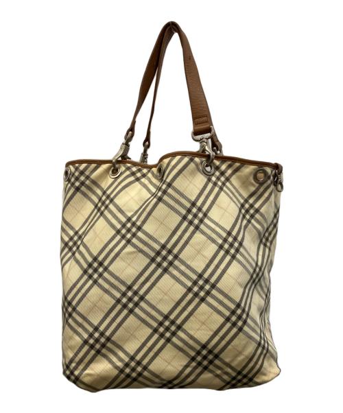 BURBERRY BLUE LABEL（バーバリー ブルー レーベル）BURBERRY BLUE LABEL (バーバリー ブルー レーベル) トートバッグ ベージュの古着・服飾アイテム