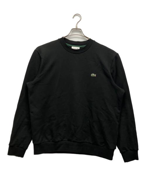 LACOSTE（ラコステ）LACOSTE (ラコステ) エッセンシャルクルーネックスウェット ブラック サイズ:XLの古着・服飾アイテム