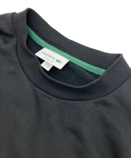 LACOSTE（ラコステ）LACOSTE (ラコステ) エッセンシャルクルーネックスウェット ブラック サイズ:XLの古着・服飾アイテム