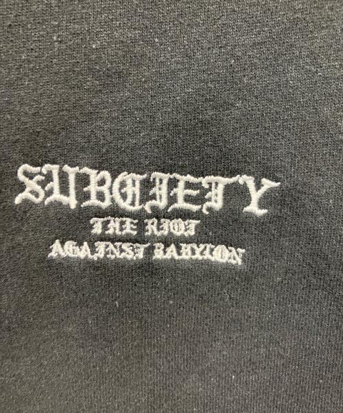 SUBCIETY（サブサエティ）SUBCIETY (サブサエティ) プルオーバーパーカー ブラック サイズ:XLの古着・服飾アイテム