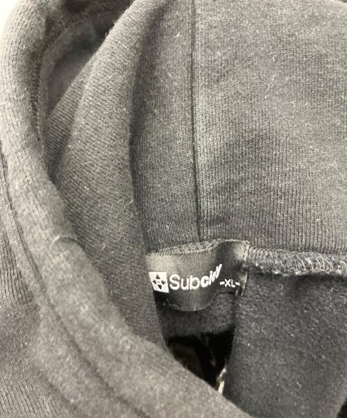 SUBCIETY（サブサエティ）SUBCIETY (サブサエティ) プルオーバーパーカー ブラック サイズ:XLの古着・服飾アイテム
