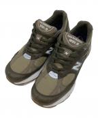 NEW BALANCEニューバランス）の古着「ローカットスニーカー」｜カーキ
