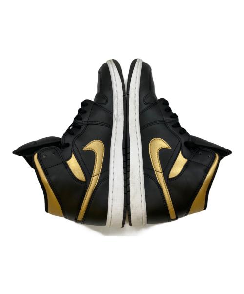 NIKE（ナイキ）NIKE (ナイキ) ハイカットスニーカー ブラック×ゴールド サイズ:26.5の古着・服飾アイテム