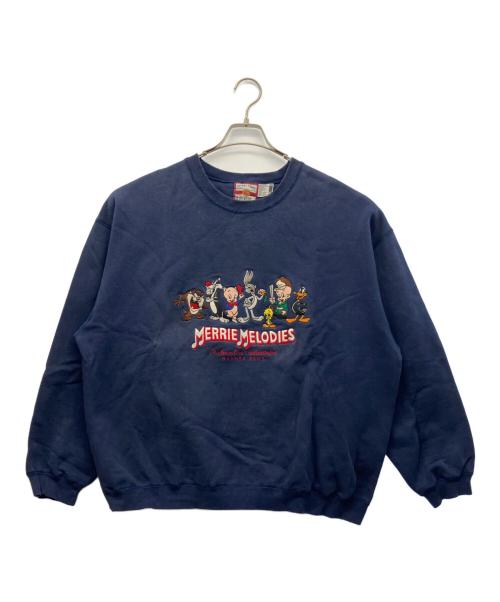 LOONEY TUNES（ルーニーチューンズ）LOONEY TUNES (ルーニーチューンズ) スウェット ネイビー サイズ:XLの古着・服飾アイテム