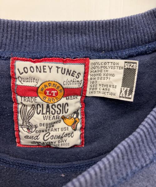 LOONEY TUNES（ルーニーチューンズ）LOONEY TUNES (ルーニーチューンズ) スウェット ネイビー サイズ:XLの古着・服飾アイテム