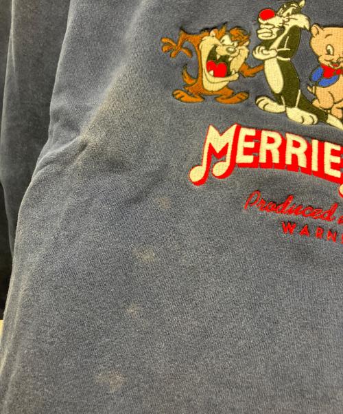 LOONEY TUNES（ルーニーチューンズ）LOONEY TUNES (ルーニーチューンズ) スウェット ネイビー サイズ:XLの古着・服飾アイテム