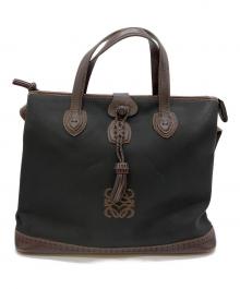 LOEWE（ロエベ）の古着「2WAYバッグ」｜ブラック×ブラウン