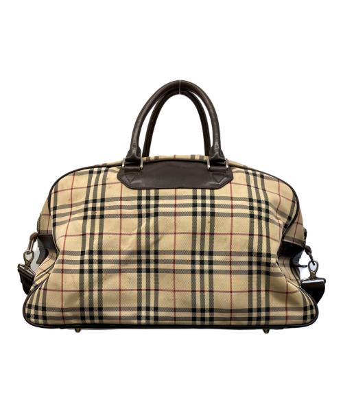 BURBERRY（バーバリー）BURBERRY (バーバリー) ミニボストンバッグ ベージュの古着・服飾アイテム