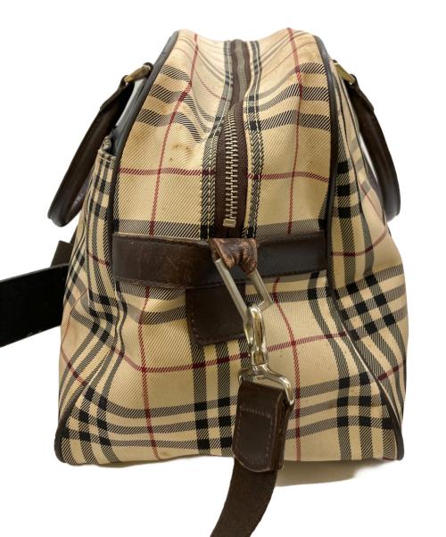 BURBERRY（バーバリー）BURBERRY (バーバリー) ミニボストンバッグ ベージュの古着・服飾アイテム