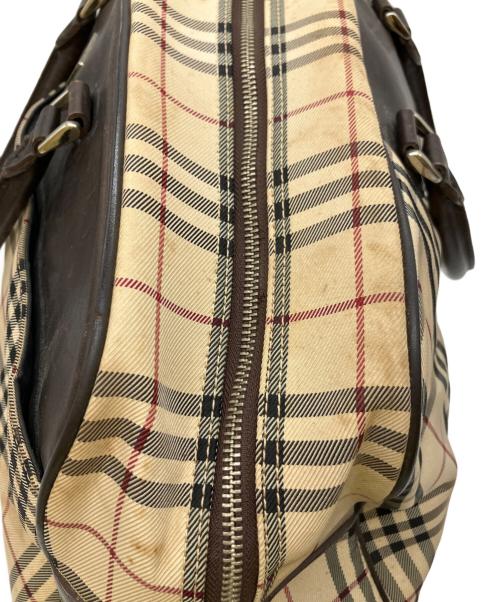 BURBERRY（バーバリー）BURBERRY (バーバリー) ミニボストンバッグ ベージュの古着・服飾アイテム