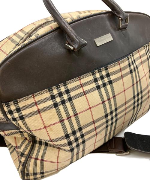 BURBERRY（バーバリー）BURBERRY (バーバリー) ミニボストンバッグ ベージュの古着・服飾アイテム
