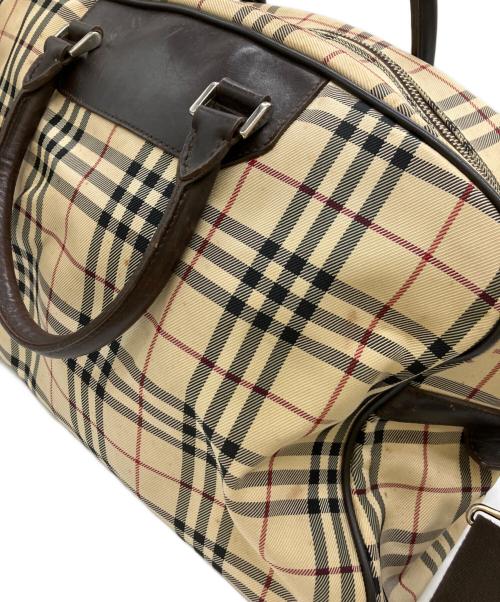 BURBERRY（バーバリー）BURBERRY (バーバリー) ミニボストンバッグ ベージュの古着・服飾アイテム