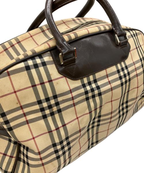 BURBERRY（バーバリー）BURBERRY (バーバリー) ミニボストンバッグ ベージュの古着・服飾アイテム