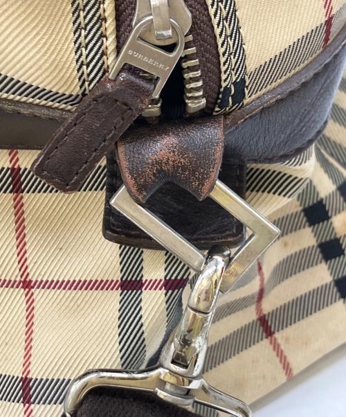 BURBERRY（バーバリー）BURBERRY (バーバリー) ミニボストンバッグ ベージュの古着・服飾アイテム