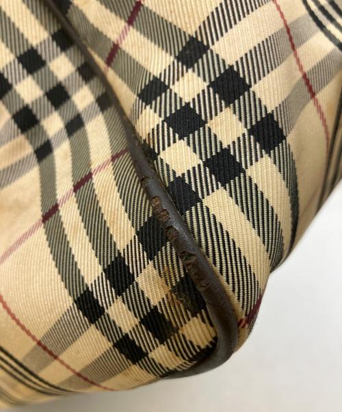 BURBERRY（バーバリー）BURBERRY (バーバリー) ミニボストンバッグ ベージュの古着・服飾アイテム
