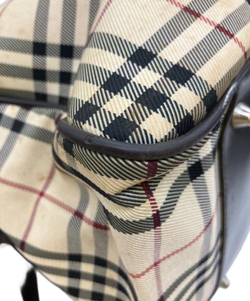 BURBERRY（バーバリー）BURBERRY (バーバリー) ミニボストンバッグ ベージュの古着・服飾アイテム