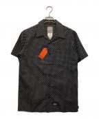 duppiesダッピーズ）の古着「半袖シャツ」｜ブラック×ホワイト