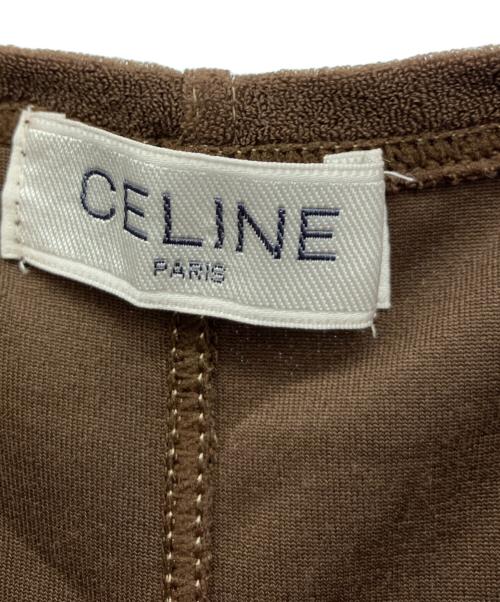CELINE（セリーヌ）CELINE (セリーヌ) 半袖カットソー ブラウン サイズ:Lの古着・服飾アイテム