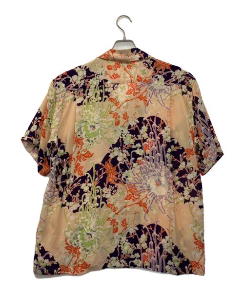 Sun Surf（サンサーフ）Sun Surf (サンサーフ) アロハシャツ ベージュ×パープル サイズ:Lの古着・服飾アイテム