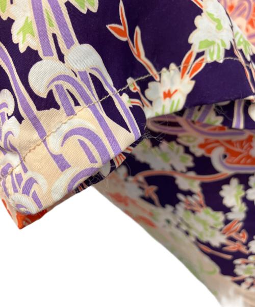 Sun Surf（サンサーフ）Sun Surf (サンサーフ) アロハシャツ ベージュ×パープル サイズ:Lの古着・服飾アイテム