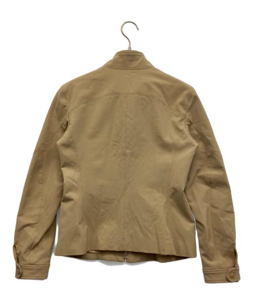 ISSEY MIYAKE（イッセイミヤケ）ISSEY MIYAKE (イッセイミヤケ) スタンドカラージャケット ベージュ サイズ:2の古着・服飾アイテム