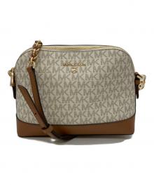 MICHAEL KORS（マイケルコース）の古着「ショルダーバッグ」｜ホワイト×ブラウン