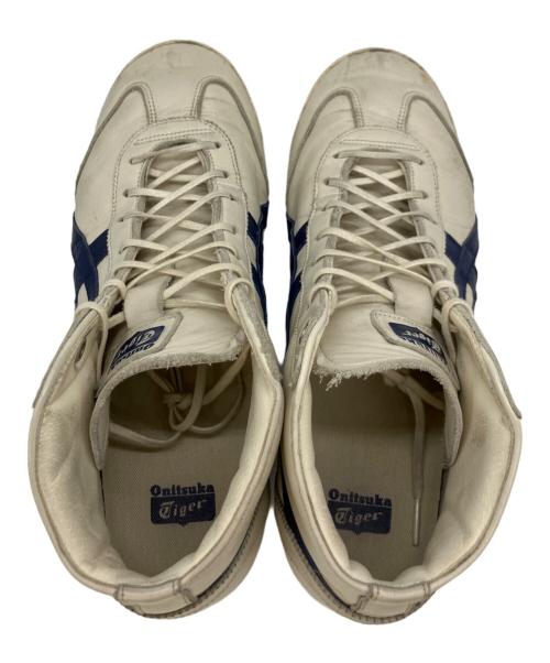 Onitsuka Tiger（オニツカタイガー）Onitsuka Tiger (オニツカタイガー) ハイカットスニーカー ホワイト×ブルー サイズ:25.5の古着・服飾アイテム