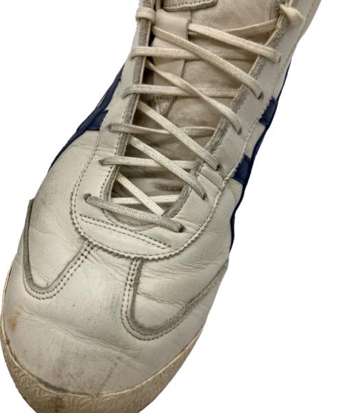 Onitsuka Tiger（オニツカタイガー）Onitsuka Tiger (オニツカタイガー) ハイカットスニーカー ホワイト×ブルー サイズ:25.5の古着・服飾アイテム