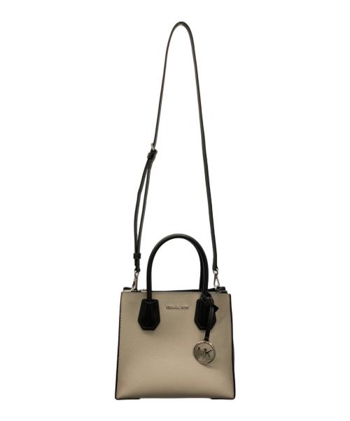 MICHAEL KORS（マイケルコース）MICHAEL KORS (マイケルコース) 2WAYバッグ グレー×ブラックの古着・服飾アイテム