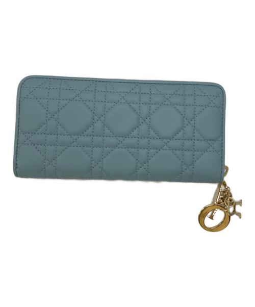 Christian Dior（クリスチャン ディオール）Christian Dior (クリスチャン ディオール) 長財布 スカイブルーの古着・服飾アイテム