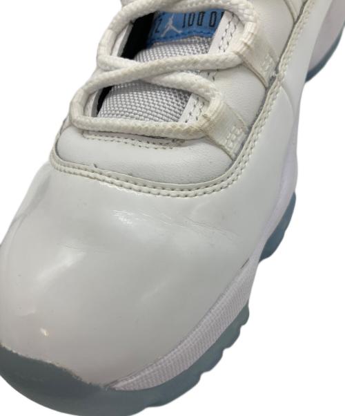 NIKE（ナイキ）NIKE (ナイキ) AIR JORDAN 11 RETRO ホワイト×ブルー サイズ:27.5の古着・服飾アイテム