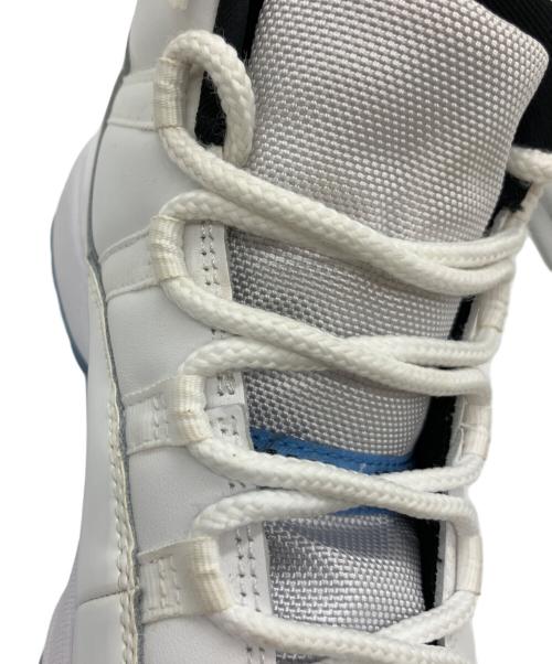 NIKE（ナイキ）NIKE (ナイキ) AIR JORDAN 11 RETRO ホワイト×ブルー サイズ:27.5の古着・服飾アイテム