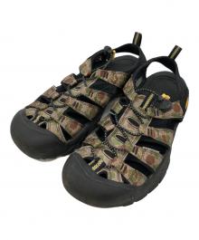 KEEN（キーン）の古着「ストラップサンダル」｜ブラック×グリーン