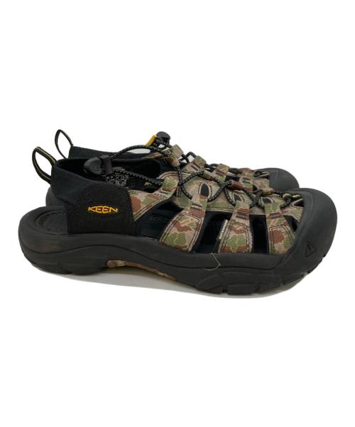 KEEN（キーン）KEEN (キーン) ストラップサンダル ブラック×グリーン サイズ:26.5の古着・服飾アイテム
