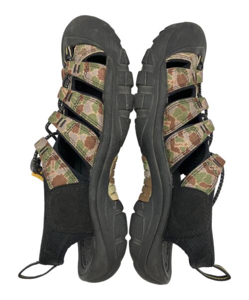 KEEN（キーン）KEEN (キーン) ストラップサンダル ブラック×グリーン サイズ:26.5の古着・服飾アイテム