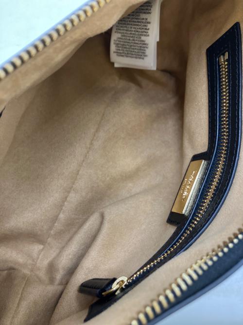 LAUREN RALPH LAUREN（ローレン ラルフ ローレン）LAUREN RALPH LAUREN (ローレン ラルフ ローレン) レザーショルダーバッグ ブラックの古着・服飾アイテム