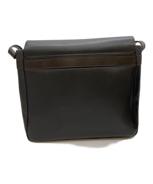 dunhill（ダンヒル）dunhill (ダンヒル) ショルダーバッグ ブラック×ブラウンの古着・服飾アイテム