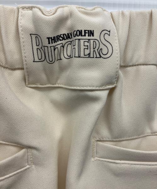 THURSDAY GOLFIN BUTCHERS（サーズデイゴルフィンブッチャーズ）THURSDAY GOLFIN BUTCHERS (サーズデイゴルフィンブッチャーズ) ミニスカート クリーム サイズ:Lの古着・服飾アイテム