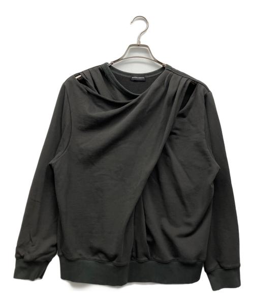 MAISON SPECIAL（メゾンスペシャル）MAISON SPECIAL (メゾンスペシャル) ツイストカットオフスウェットトップ グレー サイズ:Fの古着・服飾アイテム