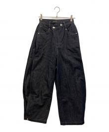 MAISON SPECIAL（メゾンスペシャル）の古着「Side-Tuck Cocoon DenimPants」｜インディゴ