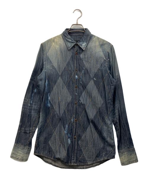 DSQUARED2（ディースクエアード）DSQUARED2 (ディースクエアード) デニムシャツ ブルー サイズ:46の古着・服飾アイテム