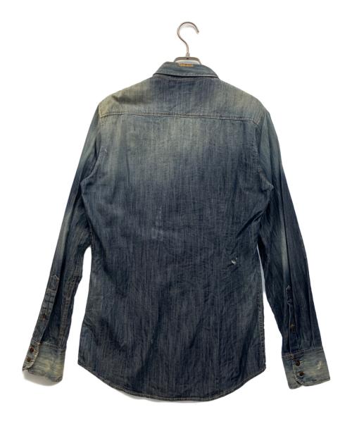 DSQUARED2（ディースクエアード）DSQUARED2 (ディースクエアード) デニムシャツ ブルー サイズ:46の古着・服飾アイテム