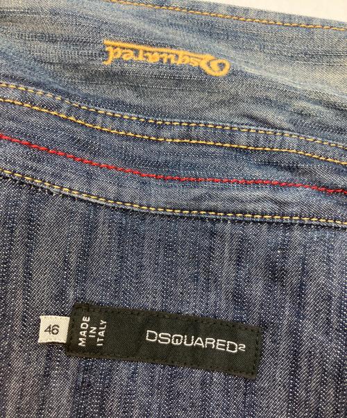 DSQUARED2（ディースクエアード）DSQUARED2 (ディースクエアード) デニムシャツ ブルー サイズ:46の古着・服飾アイテム