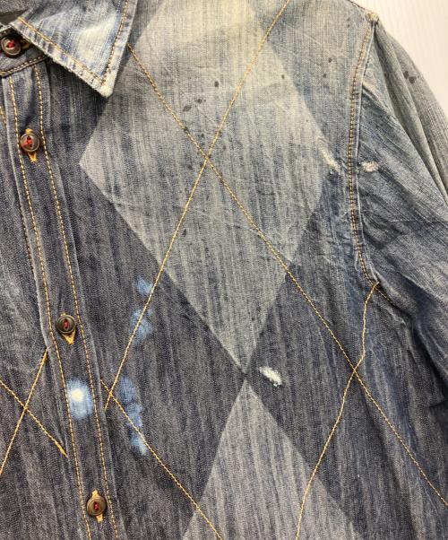 DSQUARED2（ディースクエアード）DSQUARED2 (ディースクエアード) デニムシャツ ブルー サイズ:46の古着・服飾アイテム