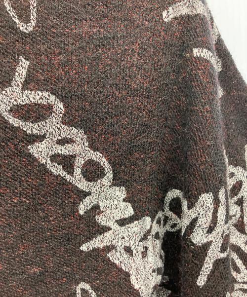 Vivienne Westwood RED LABEL（ヴィヴィアンウエストウッドレッドレーベル）Vivienne Westwood RED LABEL (ヴィヴィアンウエストウッドレッドレーベル) 厚手ニット ブラック×レッド サイズ:2の古着・服飾アイテム