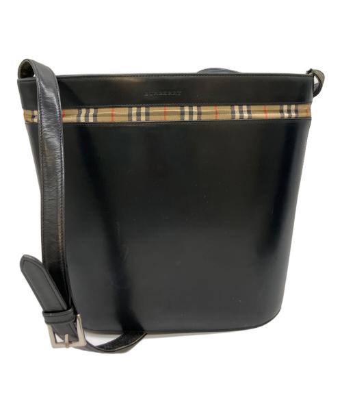BURBERRY（バーバリー）BURBERRY (バーバリー) ショルダーバッグ ブラック×ベージュの古着・服飾アイテム