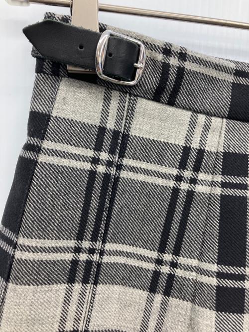 O'NEIL OF DUBLIN（オニールオブダブリン）O'NEIL OF DUBLIN (オニールオブダブリン) 巻きスカート グレー×ブラック サイズ:US6の古着・服飾アイテム