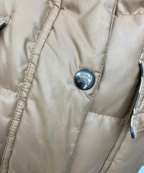 BURBERRY BLUE LABEL（バーバリー ブルー レーベル）BURBERRY BLUE LABEL (バーバリー ブルー レーベル) ダウンジャケット ブラウン サイズ:38の古着・服飾アイテム