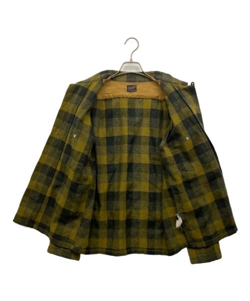 TENDERLOIN（テンダーロイン）TENDERLOIN (テンダーロイン) ネルシャツ グリーン×ブラック サイズ:Mの古着・服飾アイテム